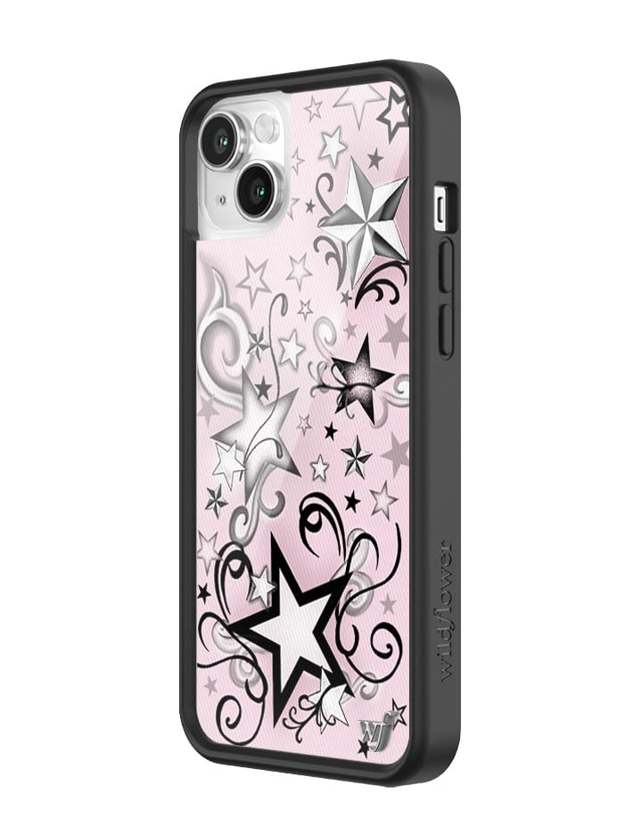 Star Tattoo iPhone Case in Pink and Black Goth Design - Image 22