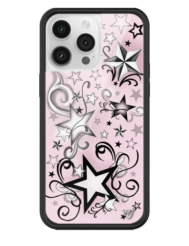 Star Tattoo iPhone Case in Pink and Black Goth Design - Image 17
