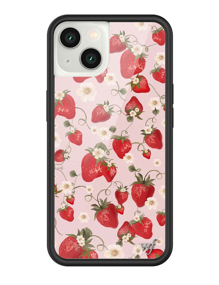Strawberry Fields iPhone Case with Pink Floral Print - Image 23