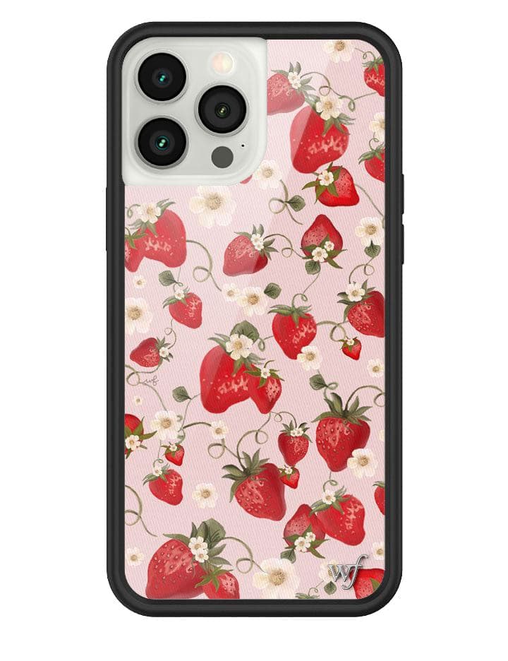 Strawberry Fields iPhone Case with Pink Floral Print - Image 21