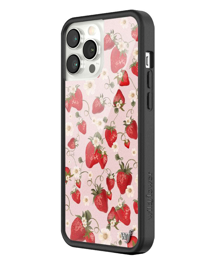 Strawberry Fields iPhone Case with Pink Floral Print - Image 22