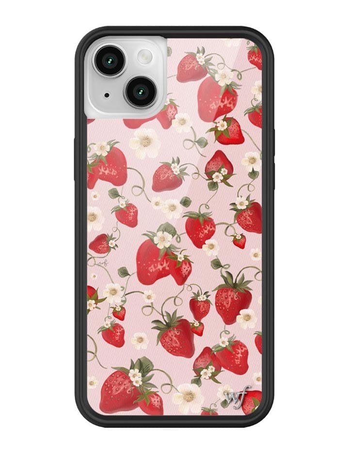 Strawberry Fields iPhone Case with Pink Floral Print - Image 19