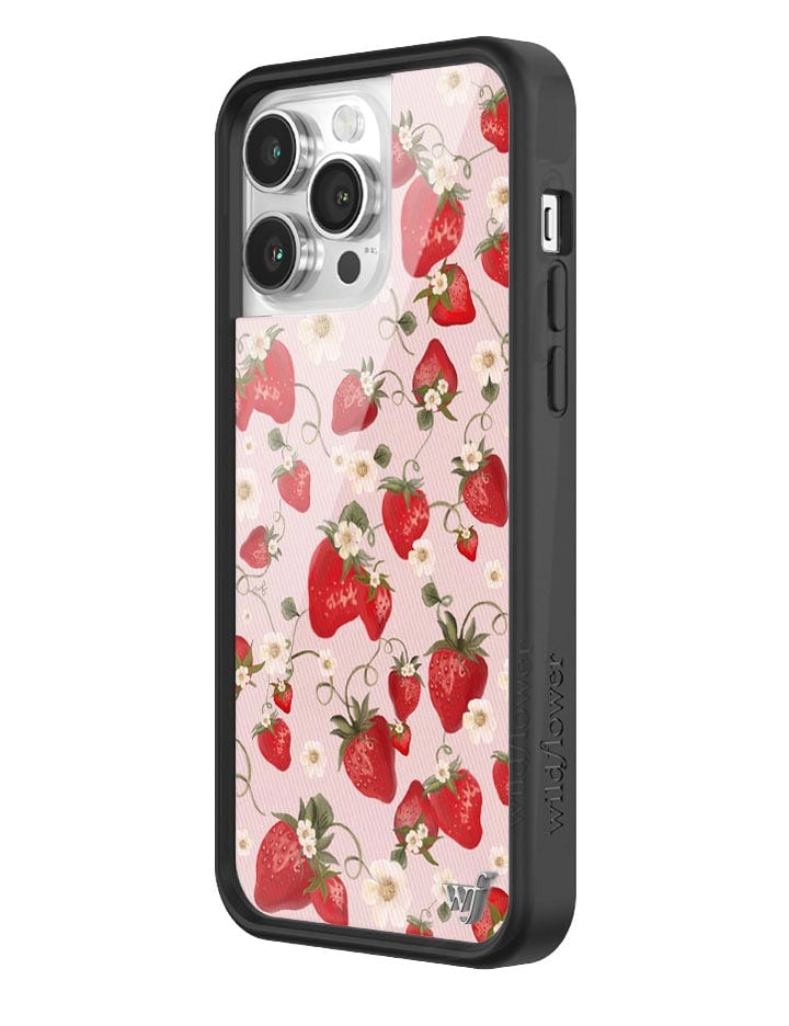 Strawberry Fields iPhone Case with Pink Floral Print - Image 18
