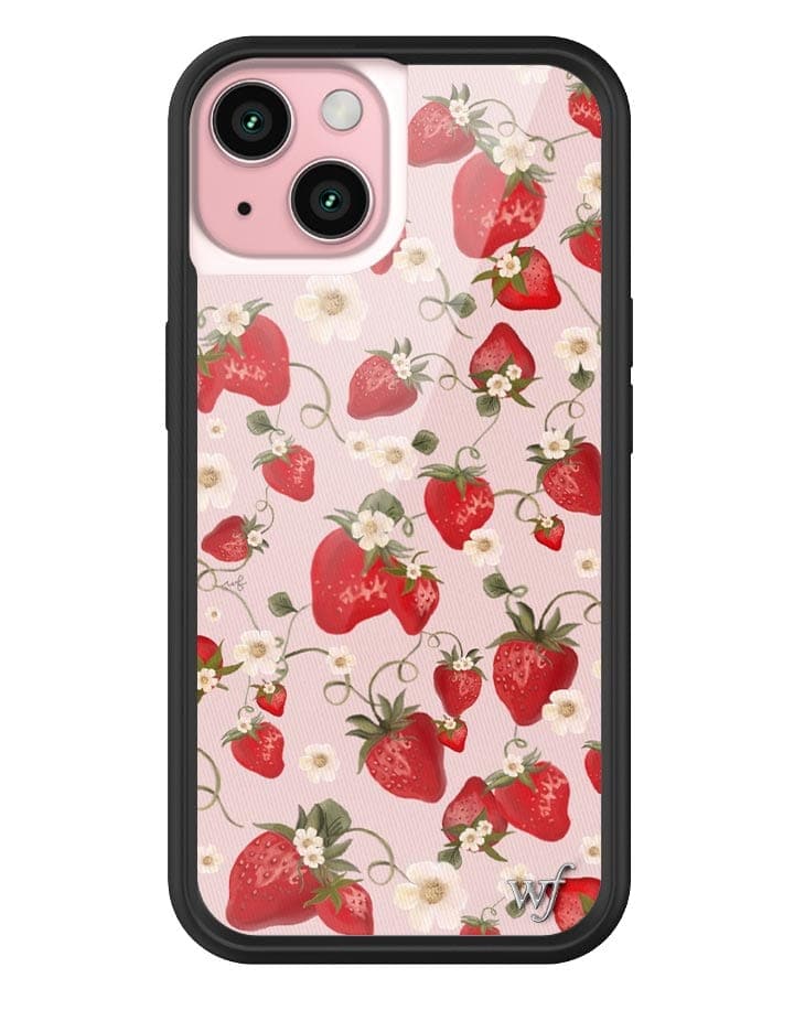 Strawberry Fields iPhone Case with Pink Floral Print - Image 15