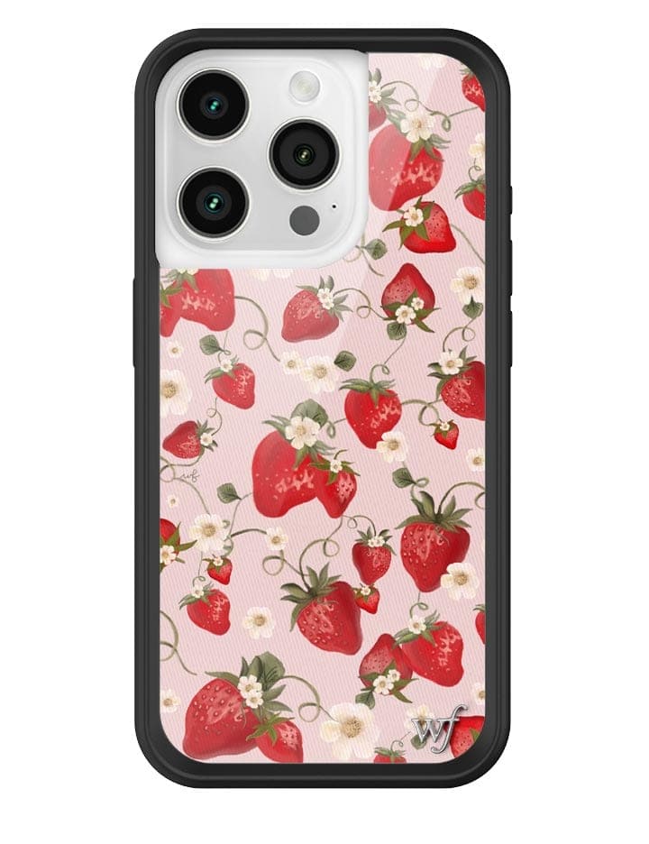 Strawberry Fields iPhone Case with Pink Floral Print - Image 13