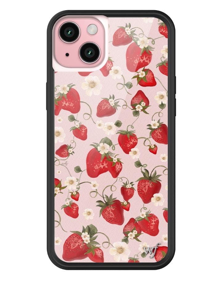 Strawberry Fields iPhone Case with Pink Floral Print - Image 11