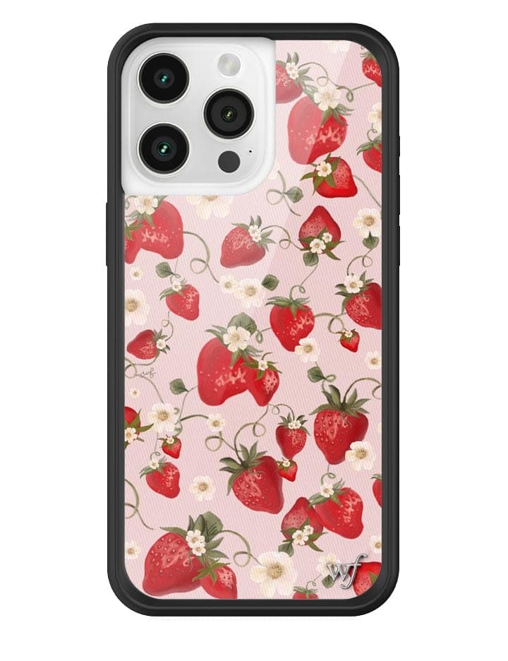 Strawberry Fields iPhone Case with Pink Floral Print - Image 9