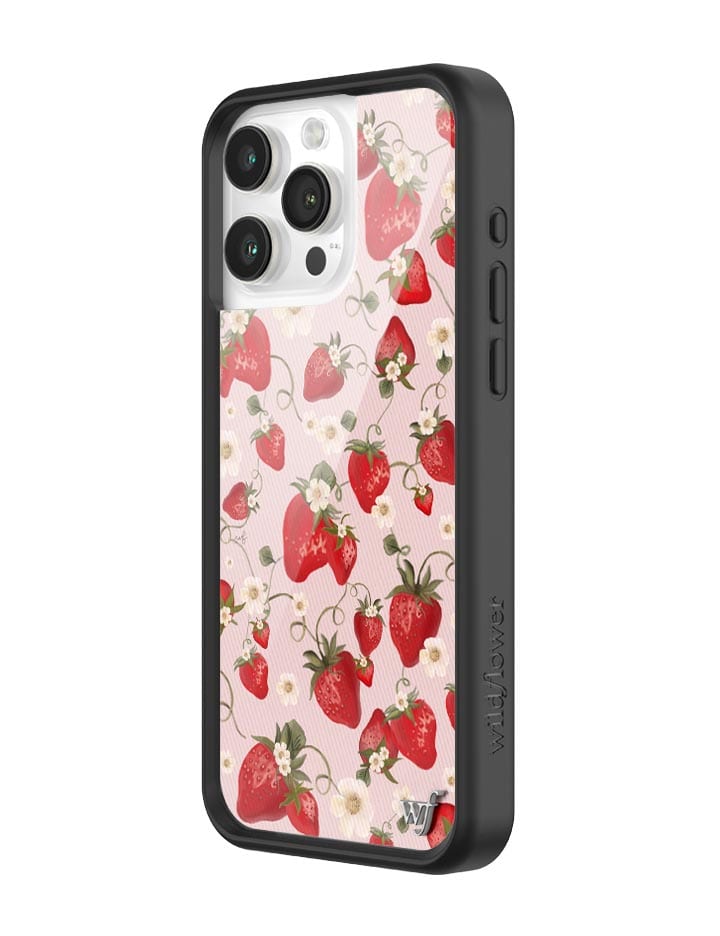 Strawberry Fields iPhone Case with Pink Floral Print - Image 10