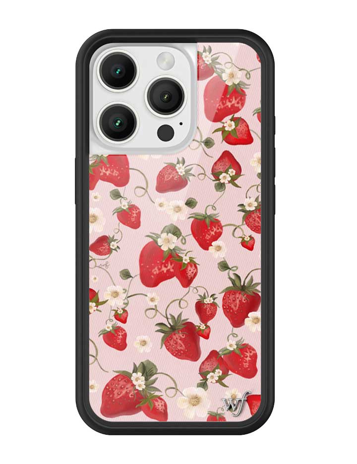 Strawberry Fields iPhone Case with Pink Floral Print - Image 5