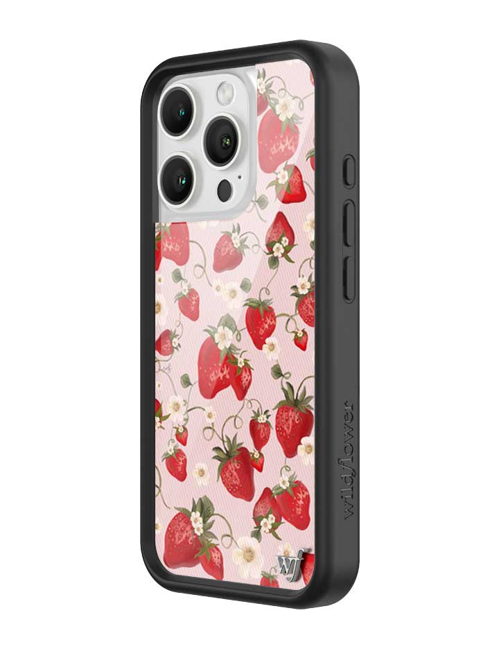 Strawberry Fields iPhone Case with Pink Floral Print - Image 6