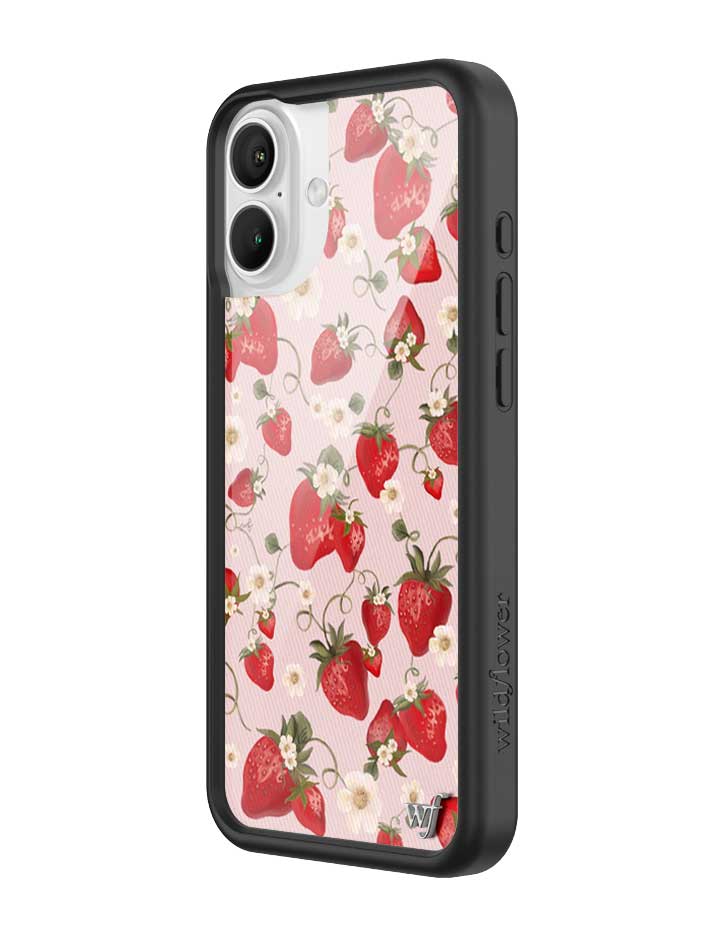 Strawberry Fields iPhone Case with Pink Floral Print - Image 4