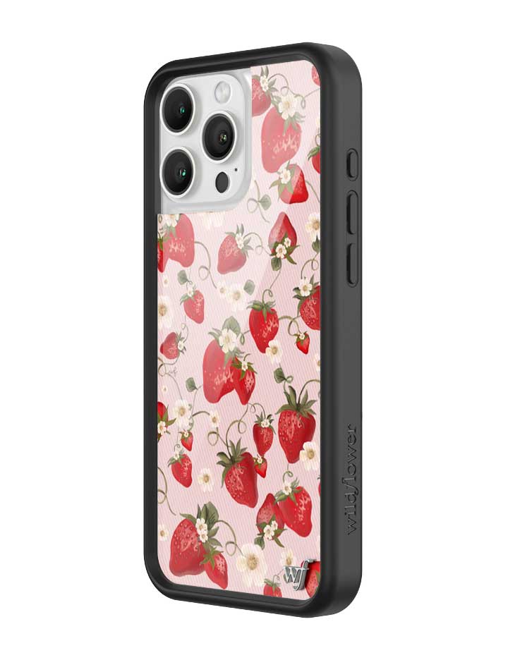 Strawberry Fields iPhone Case with Pink Floral Print - Image 2