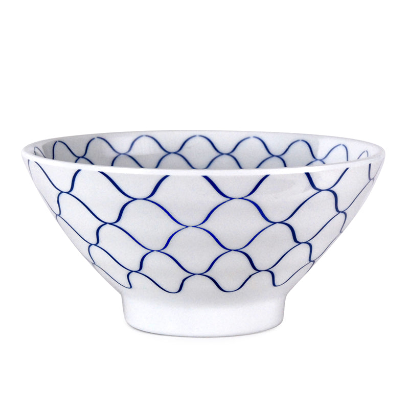 Melamine Sushi Plate Bowl Set - White, Blue