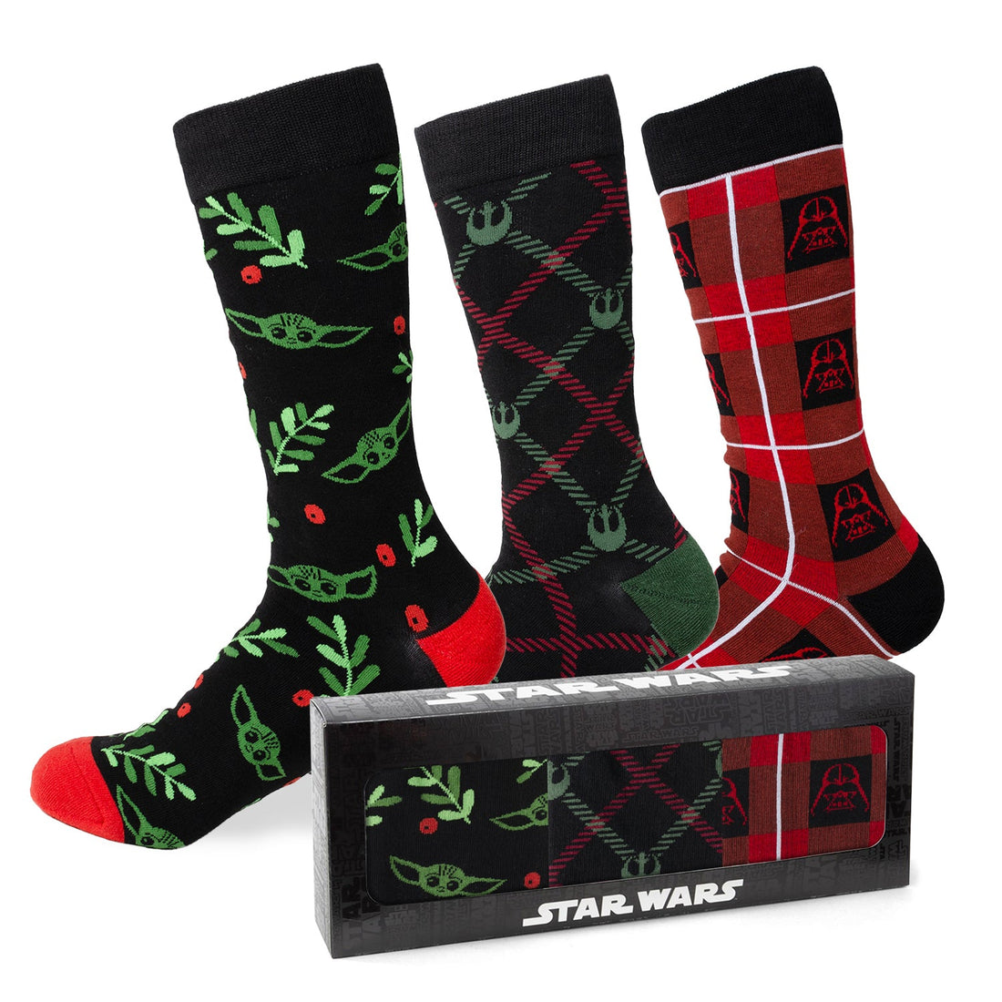 Star Wars Holiday Crew Socks and Rebel Alliance Lapel Pin Set - Image 2