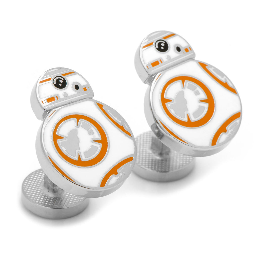 Star Wars BB-8 Droid Enamel Cufflinks in Silver Tone - Image 2