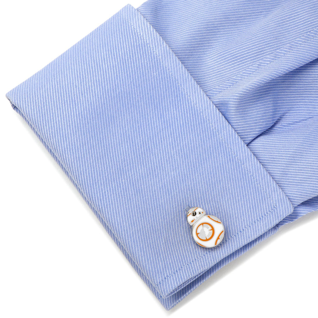 Star Wars BB-8 Droid Enamel Cufflinks in Silver Tone - Image 3