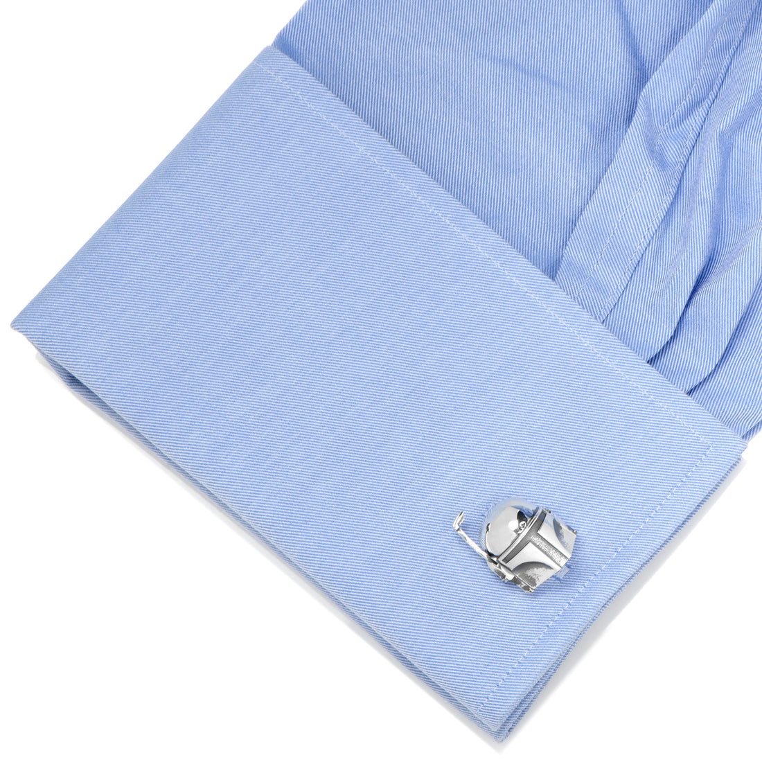 Star Wars Boba Fett Helmet 3D Silver Cufflinks - Image 3