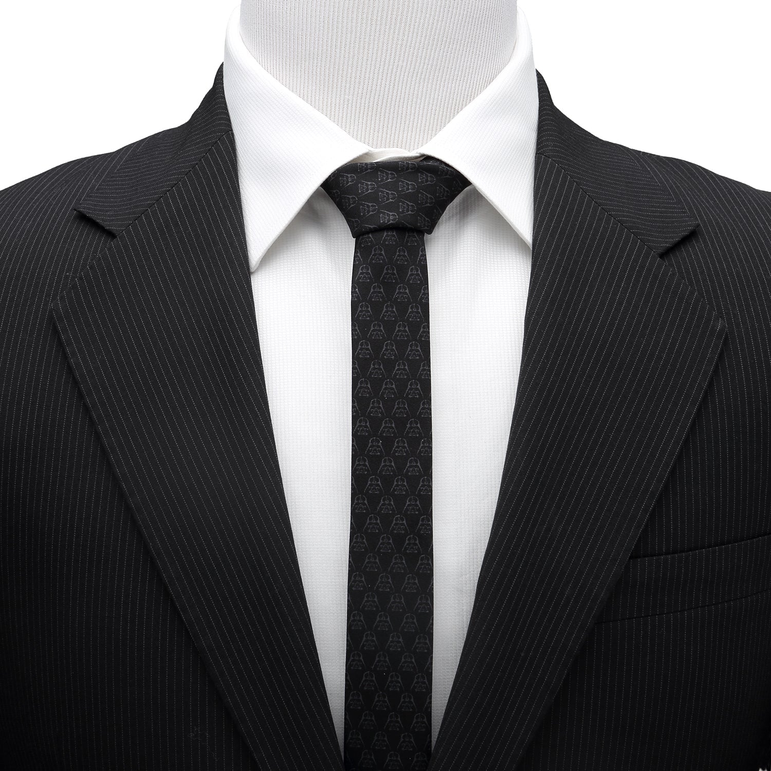 Star Wars Darth Vader Skinny Tie in Black Silk - Image 2