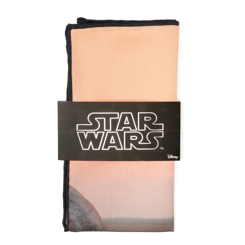 Star Wars Binary Sunset Pocket Square in Orange and Gold