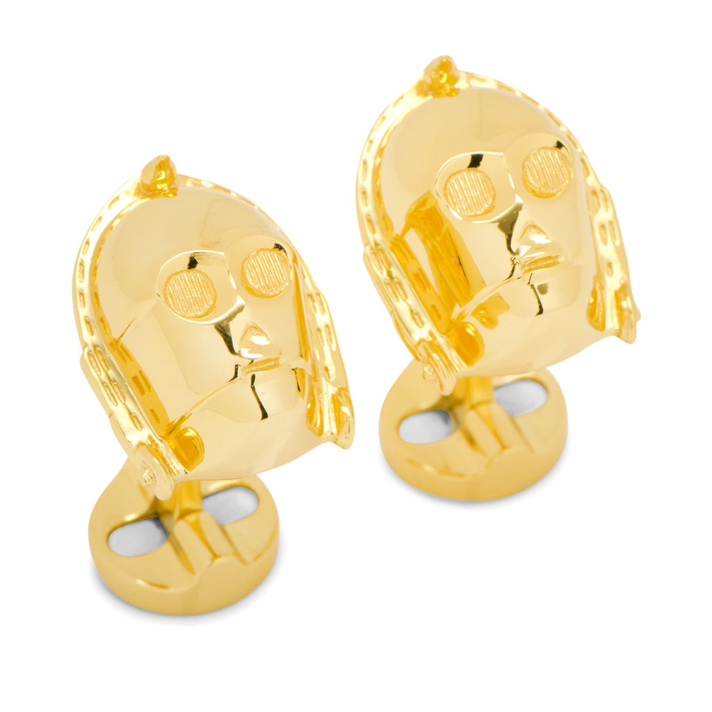 Star Wars C-3PO 3D Gold-Tone Cufflinks - Image 2