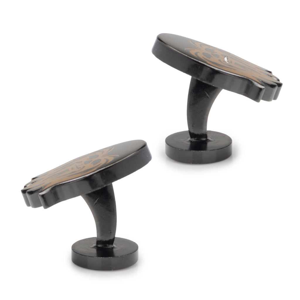 Star Wars Chewbacca Gunmetal Enamel Cufflinks - Image 4