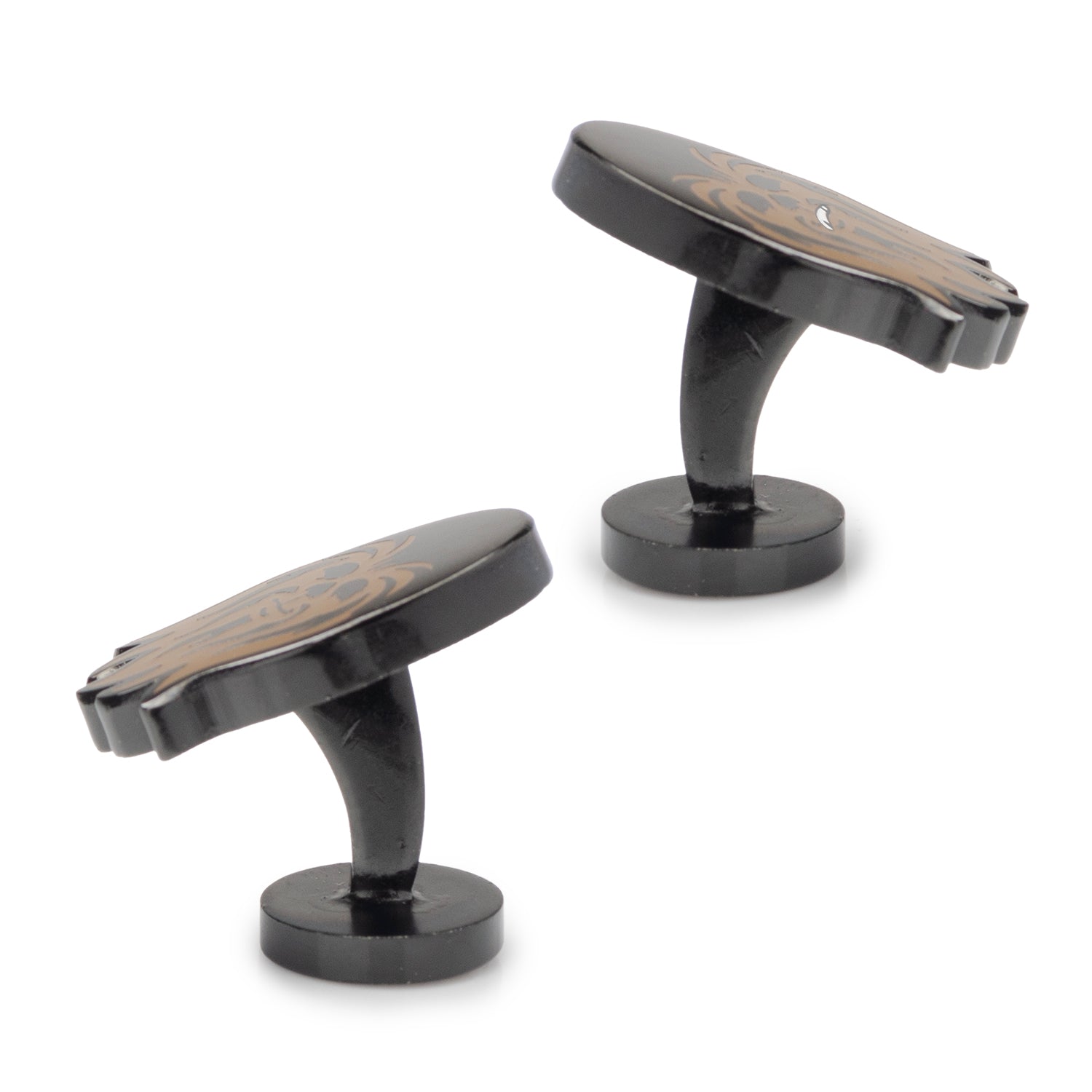 Star Wars Chewbacca Gunmetal Enamel Cufflinks - Image 4