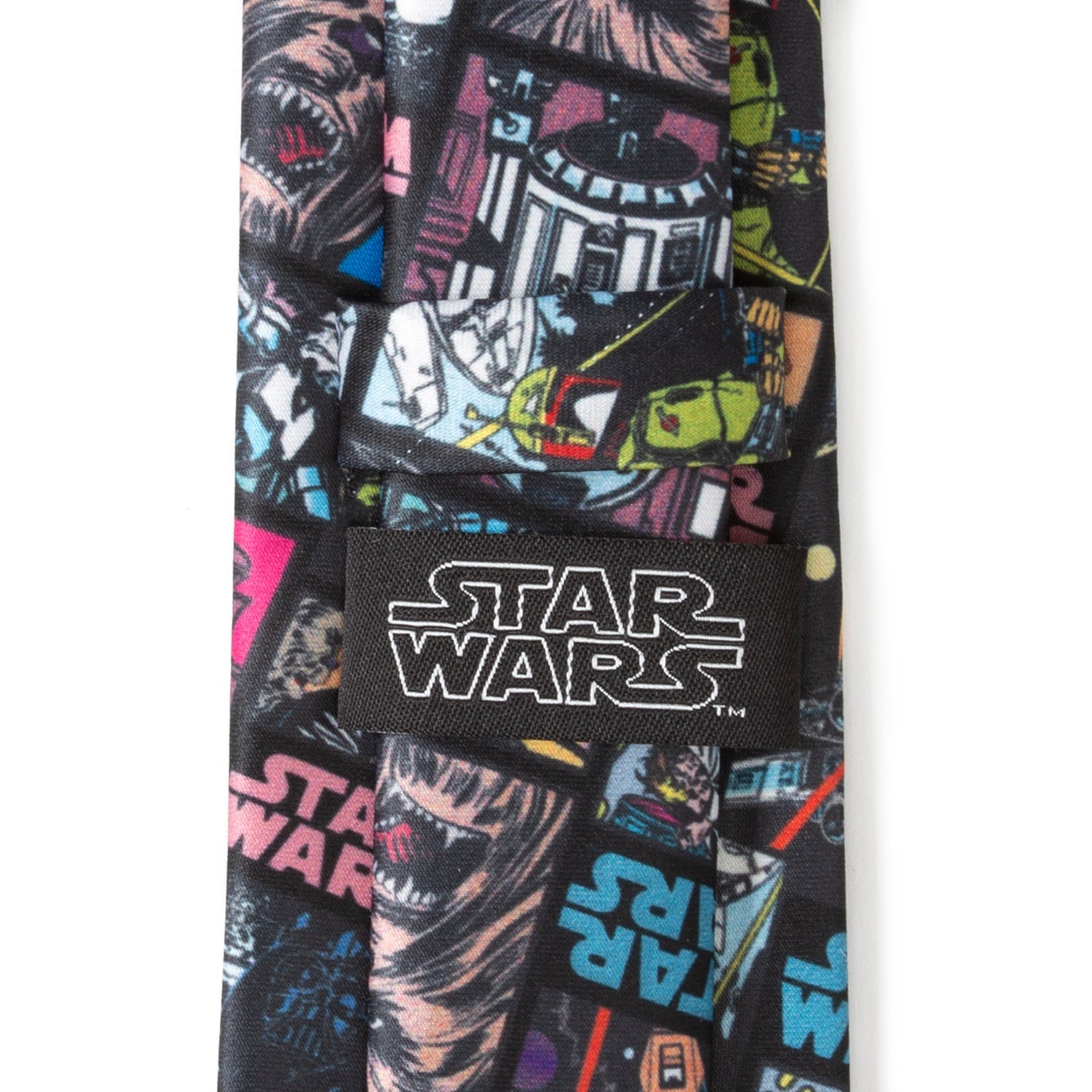 Star Wars Comic Book Print Necktie in Black - Image 5