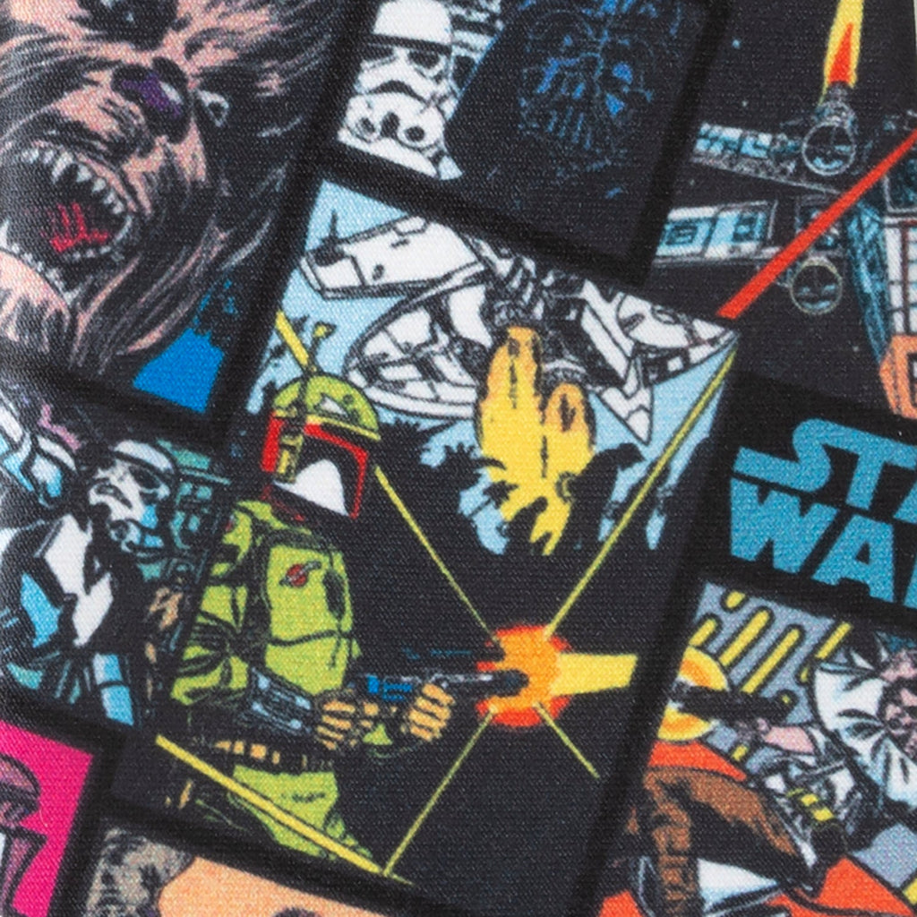 Star Wars Comic Book Print Necktie in Black - Image 6