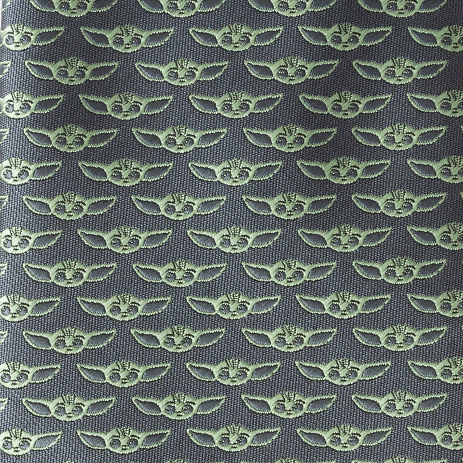 Star Wars Grogu Gray Patterned Necktie for Fans - Image 5