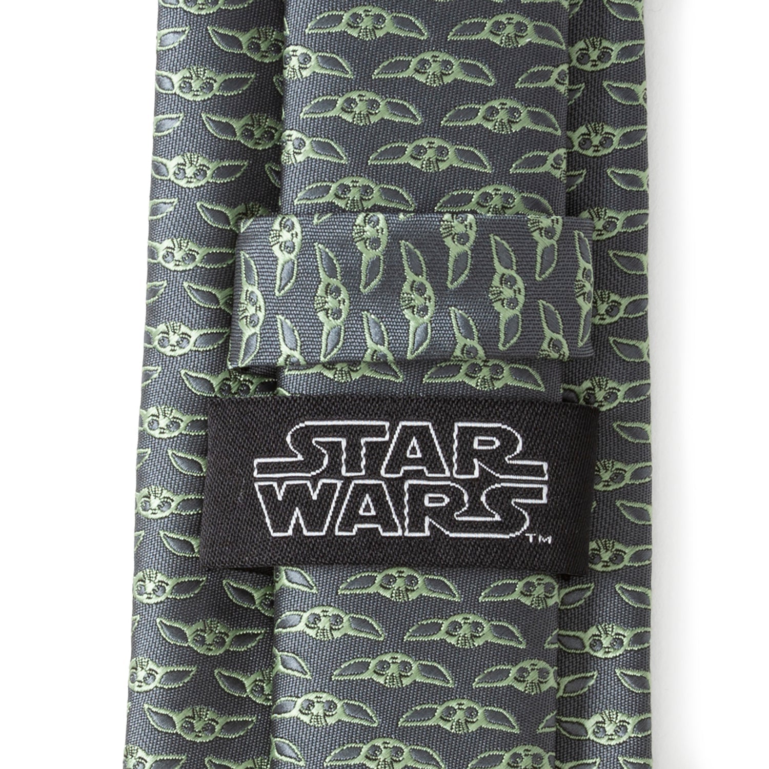 Star Wars Grogu Gray Patterned Necktie for Fans - Image 6