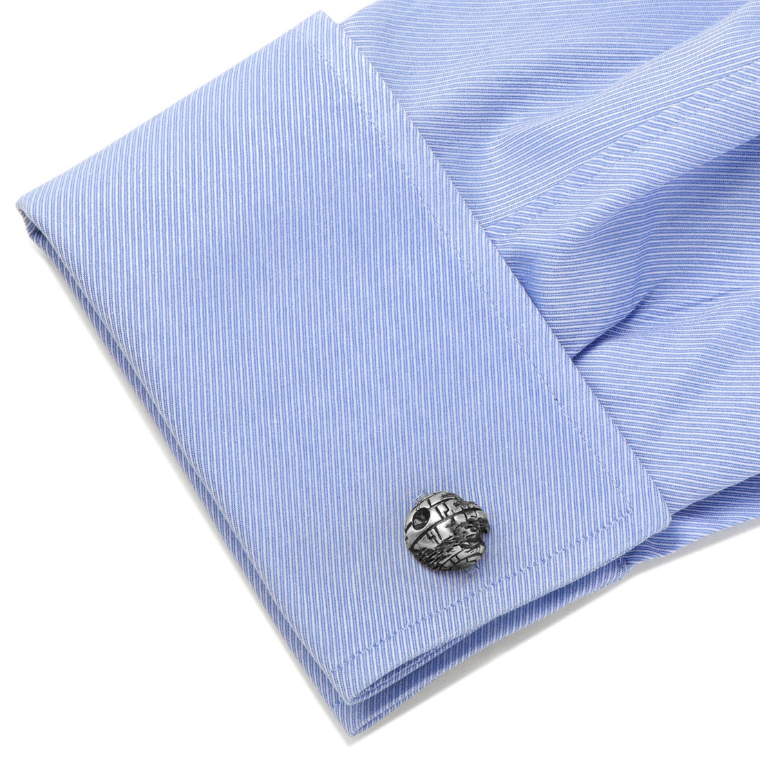 Star Wars Death Star II 3D Cufflinks in Antique Silver Tone - Image 3