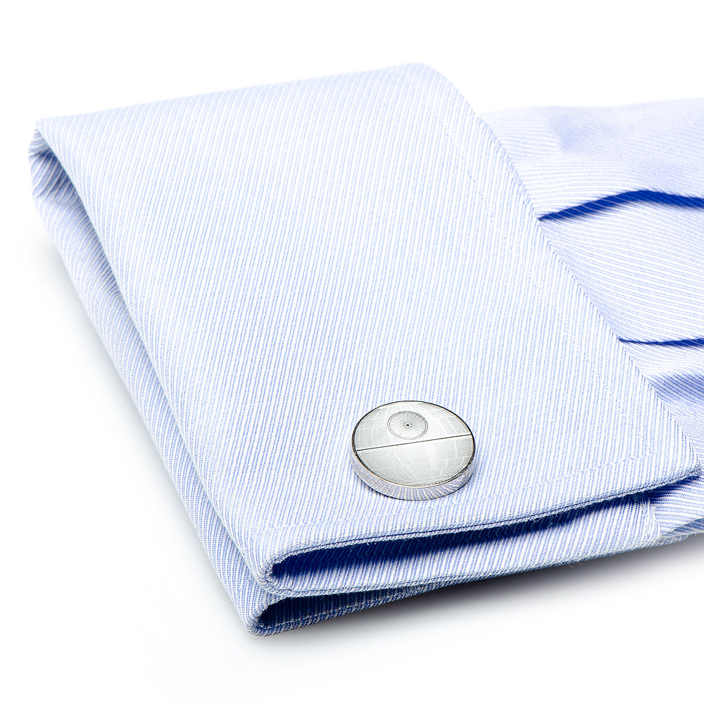 Star Wars Death Star Cufflinks in Silver Tone - Image 4