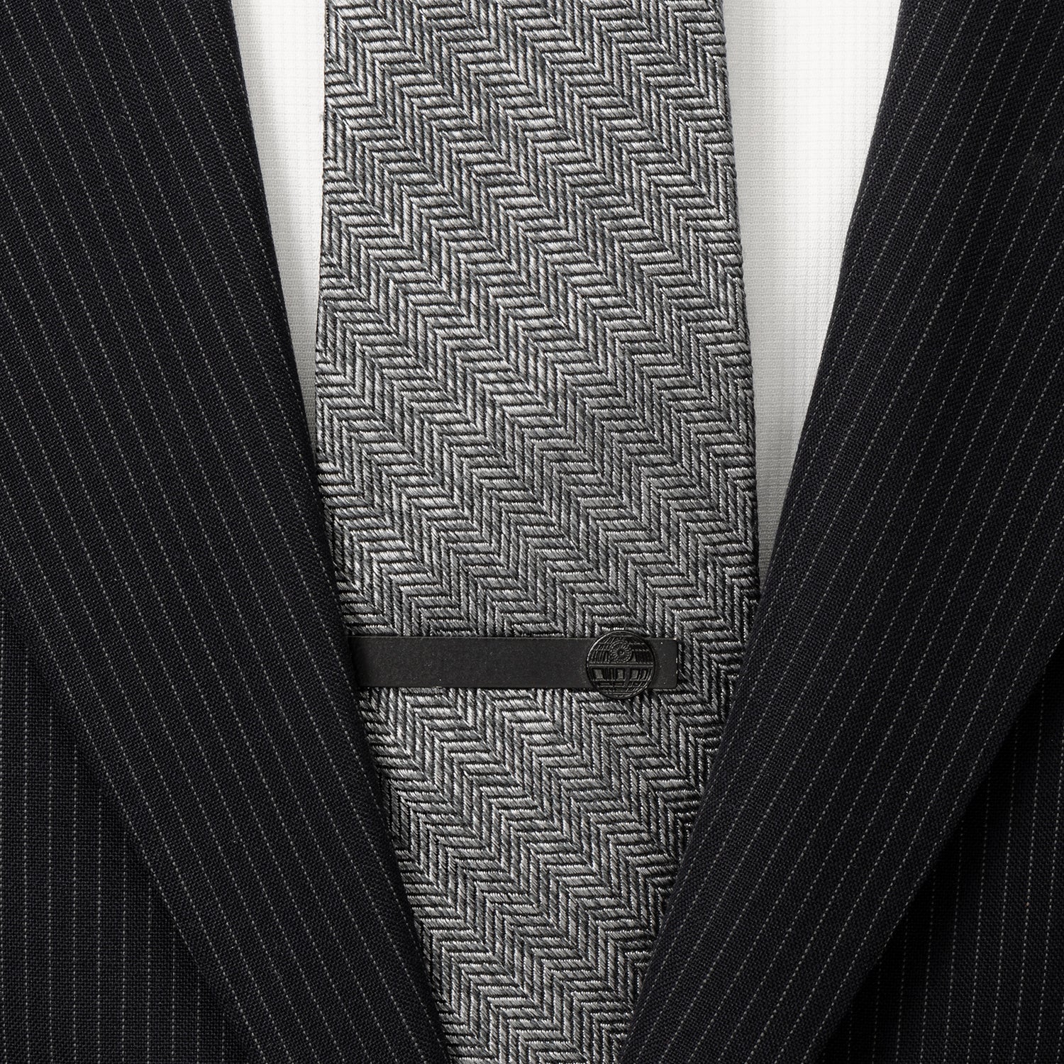 Star Wars Death Star Satin Black Sliding Tie Bar - Image 2