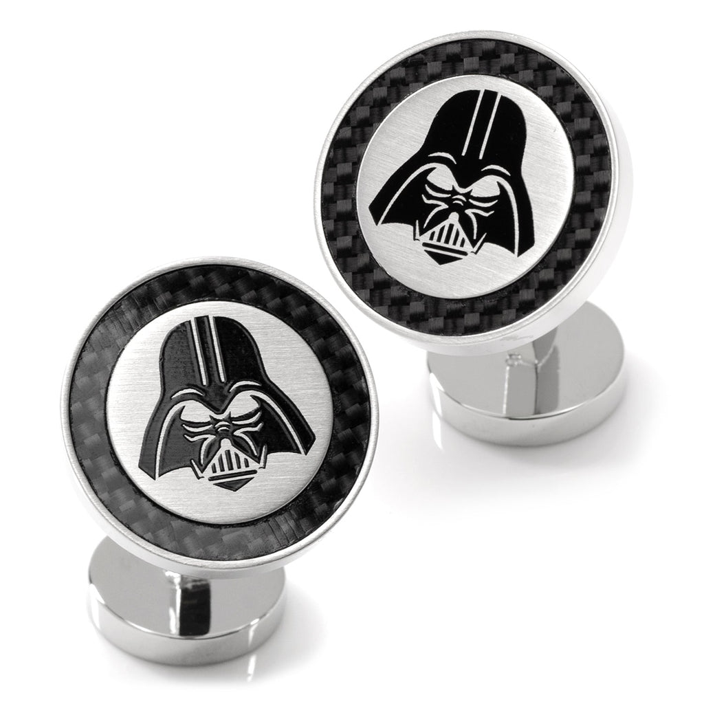 Star Wars Darth Vader Helmet Cufflinks in Silver and Black - Image 2