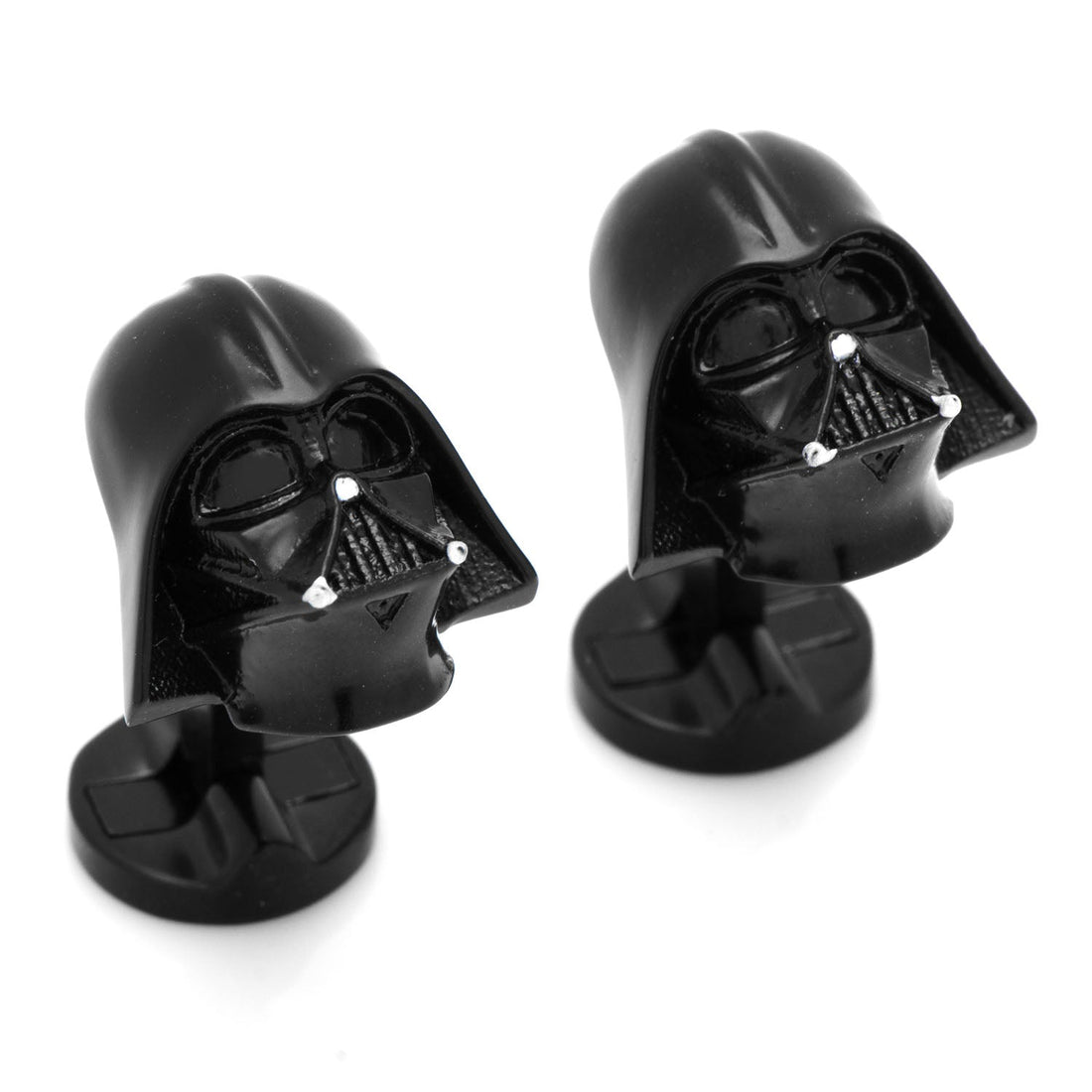 Star Wars Darth Vader 3D Cufflinks in Matte Black Enamel - Image 2