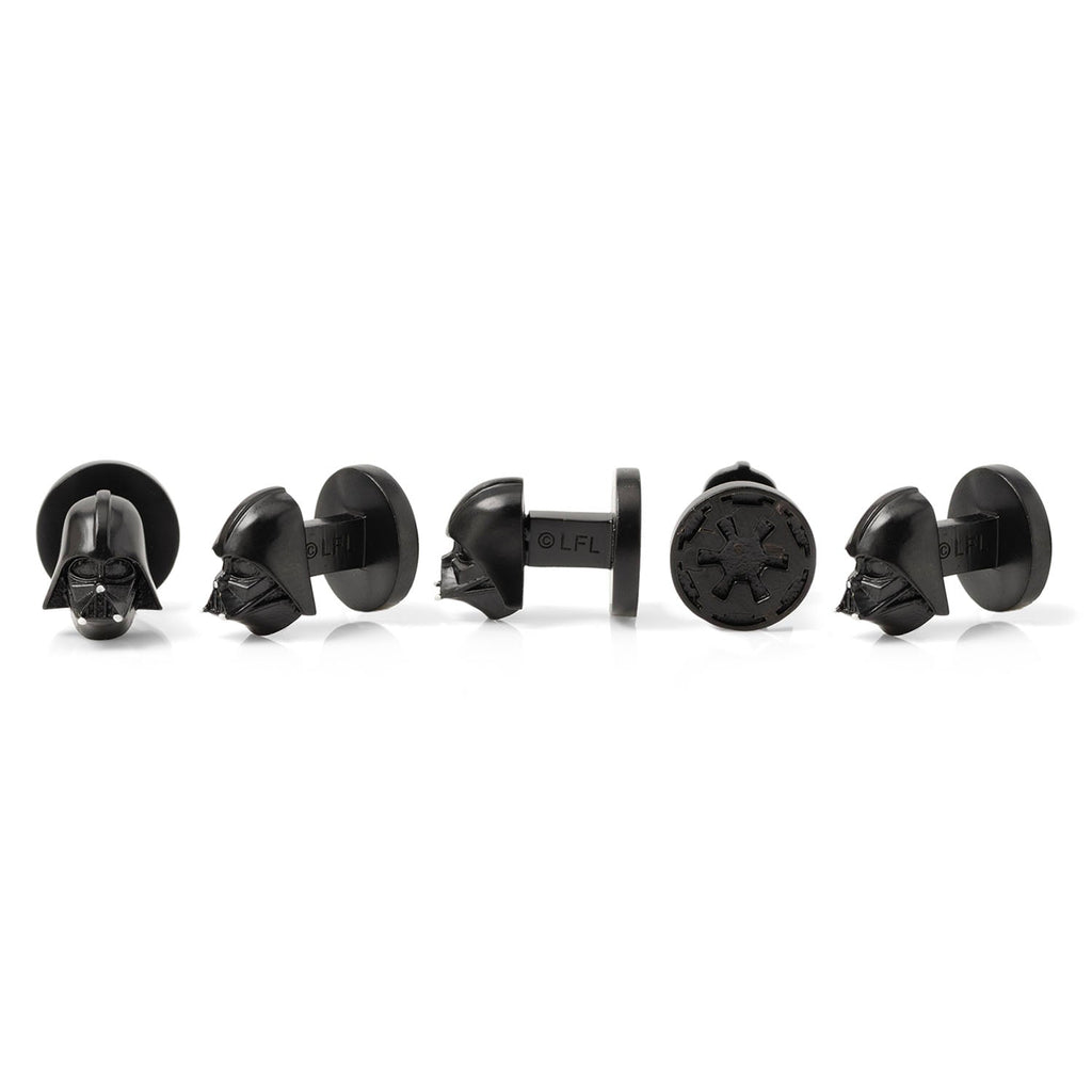 Star Wars Darth Vader 3D Cufflinks and Tuxedo Stud Set - Black - Image 3