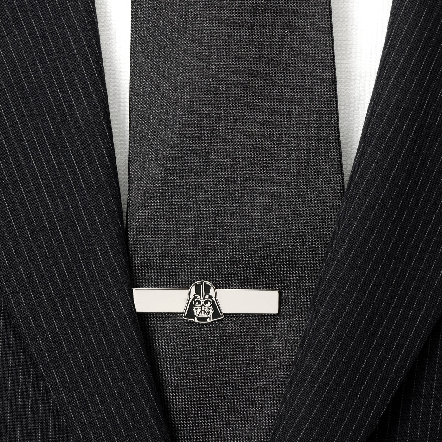 Star Wars Darth Vader Tie Bar in Silver and Black Rhodium - Image 2