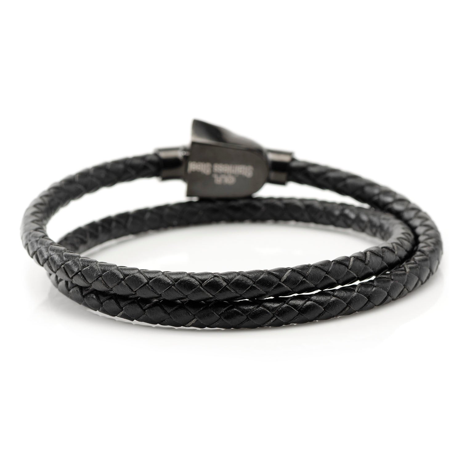 Star Wars Darth Vader Leather Double Wrap Bracelet in Black - Image 2