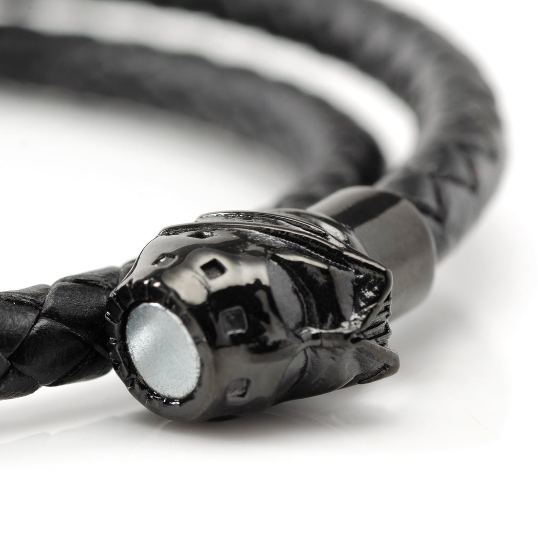 Star Wars Darth Vader Leather Double Wrap Bracelet in Black - Image 4