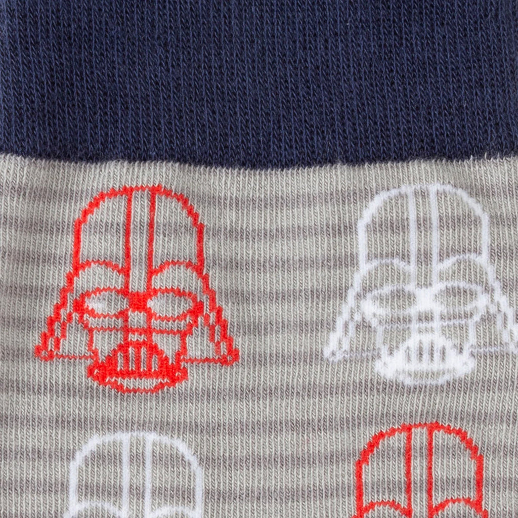 Star Wars Darth Vader Gray and Red Dress Socks with Lapel Pin - Image 3