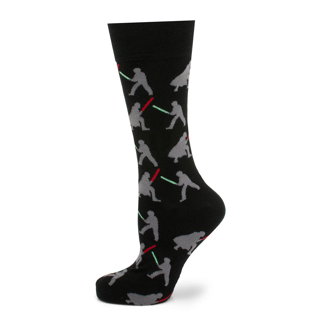 Star Wars Darth Vader and Luke Skywalker Lightsaber Crew Socks - Image 2