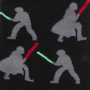 Star Wars Darth Vader and Luke Skywalker Lightsaber Crew Socks - Image 3