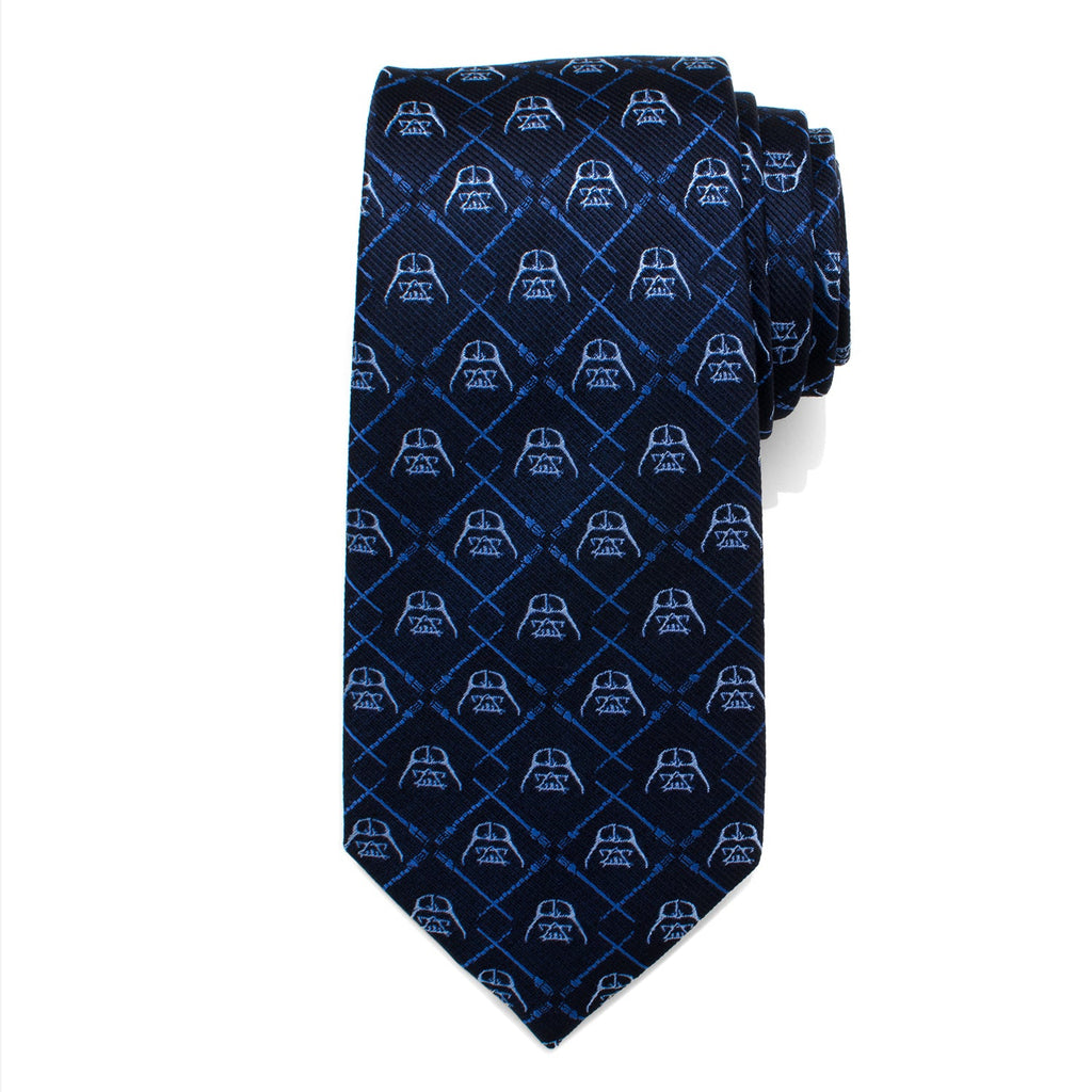 Star Wars Darth Vader Lightsaber Navy Blue Silk Necktie