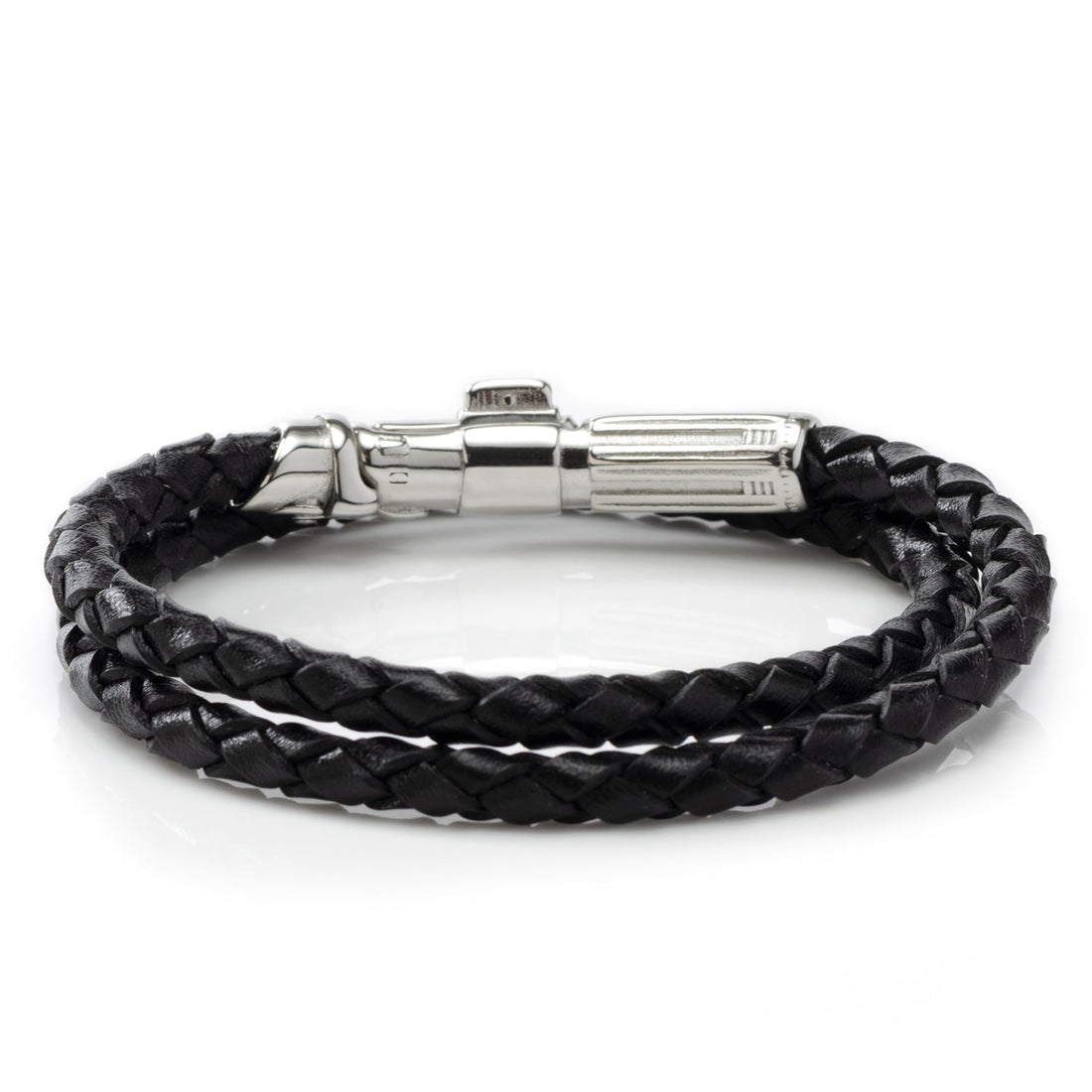 Star Wars Darth Vader Lightsaber Braided Leather Bracelet - Image 2