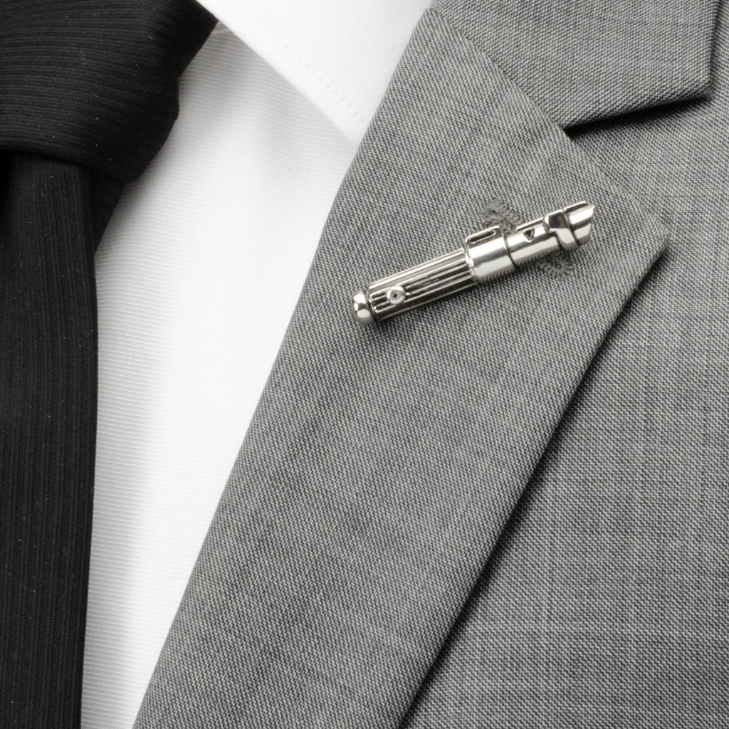 Star Wars Darth Vader Lightsaber Silver Tone Lapel Pin - Image 2