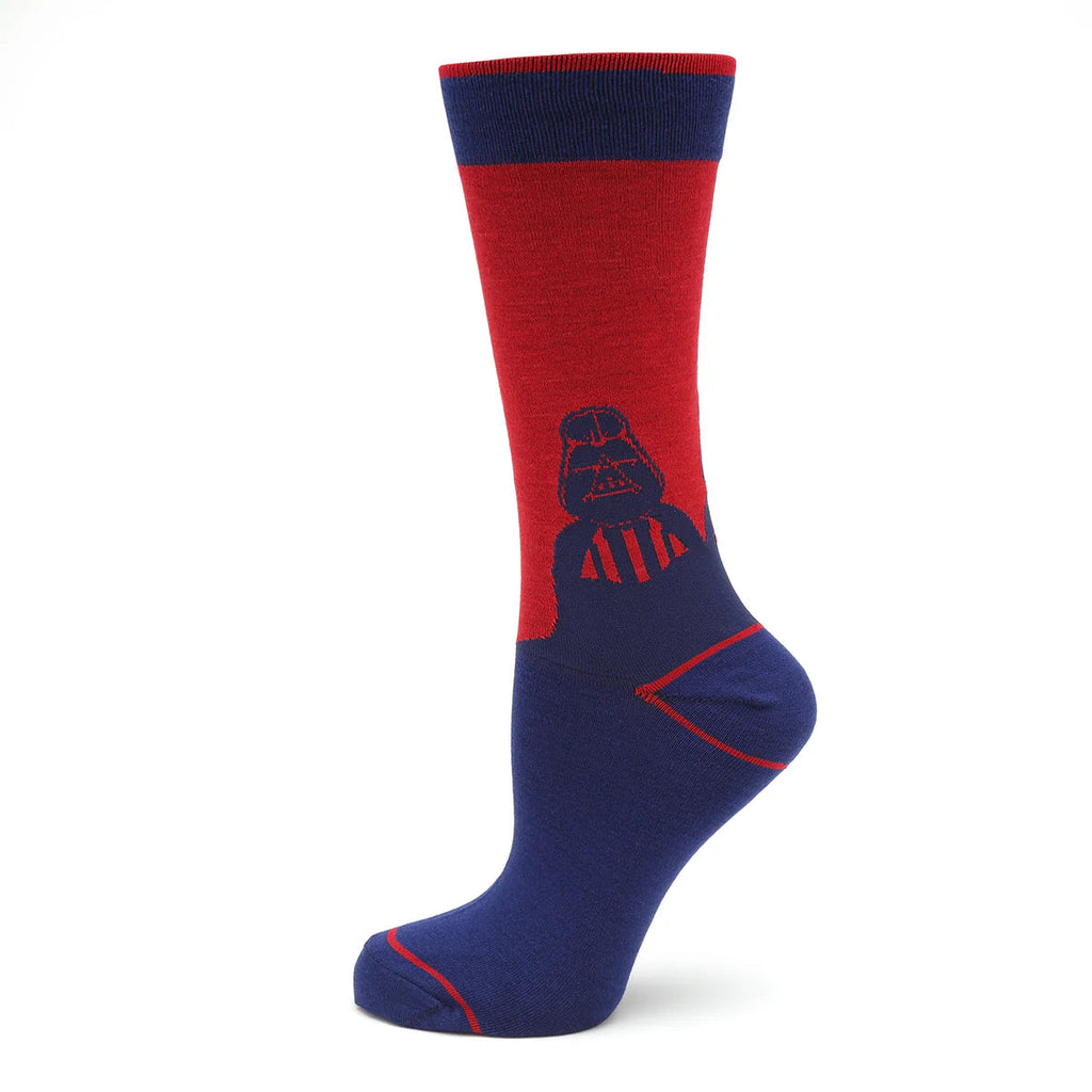 Star Wars Darth Vader Red and Blue Crew Sock and Lapel Pin Set - Image 2