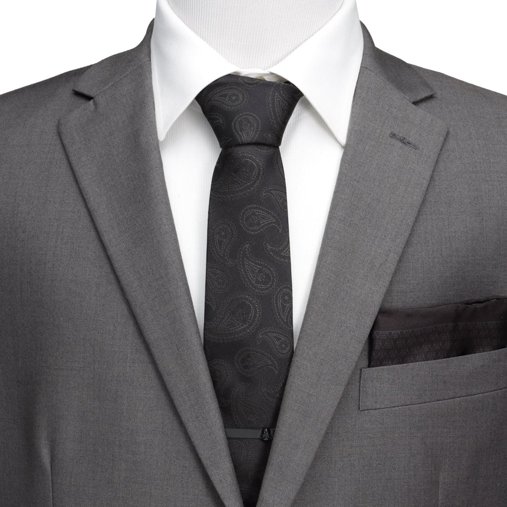 Star Wars Darth Vader Paisley Silk Necktie in Black - Image 2