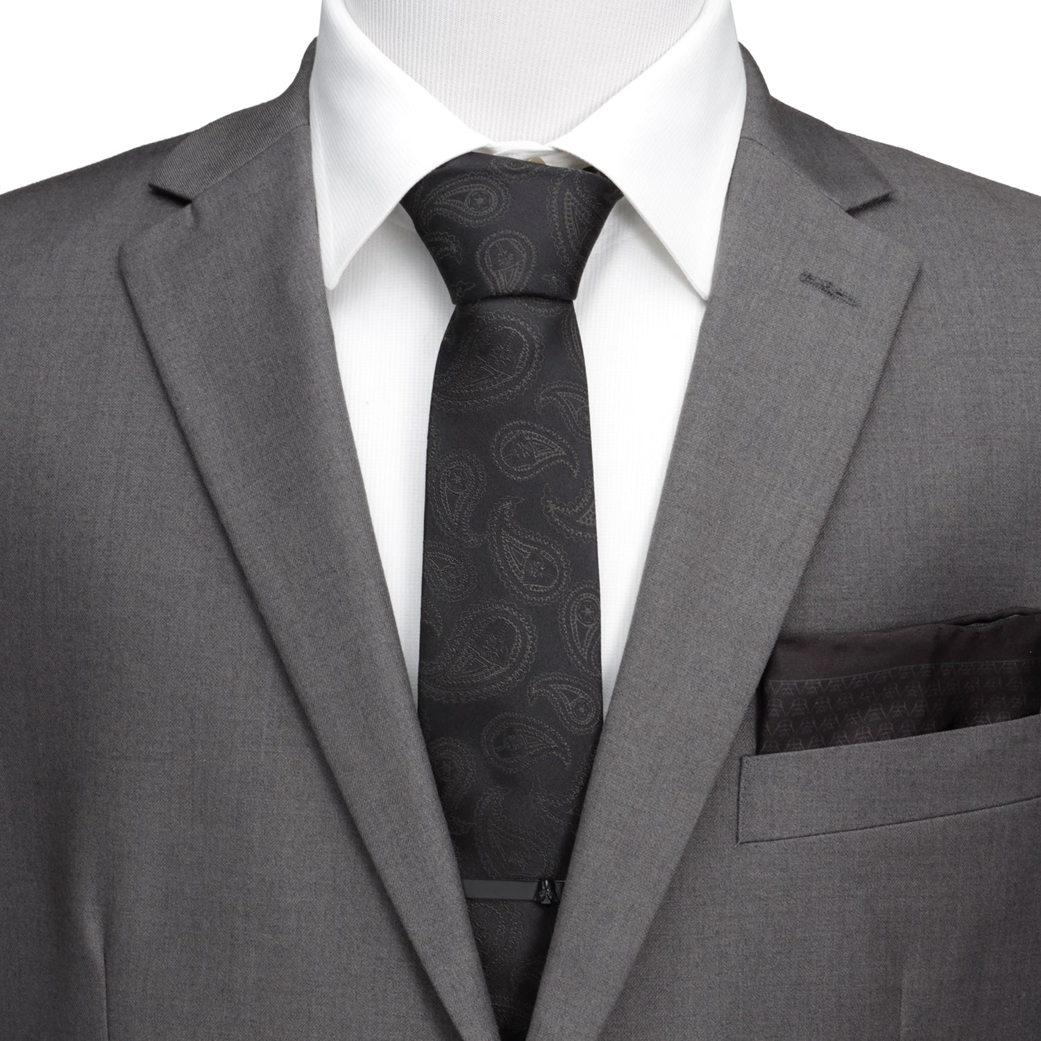 Star Wars Darth Vader Paisley Silk Necktie in Black - Image 2