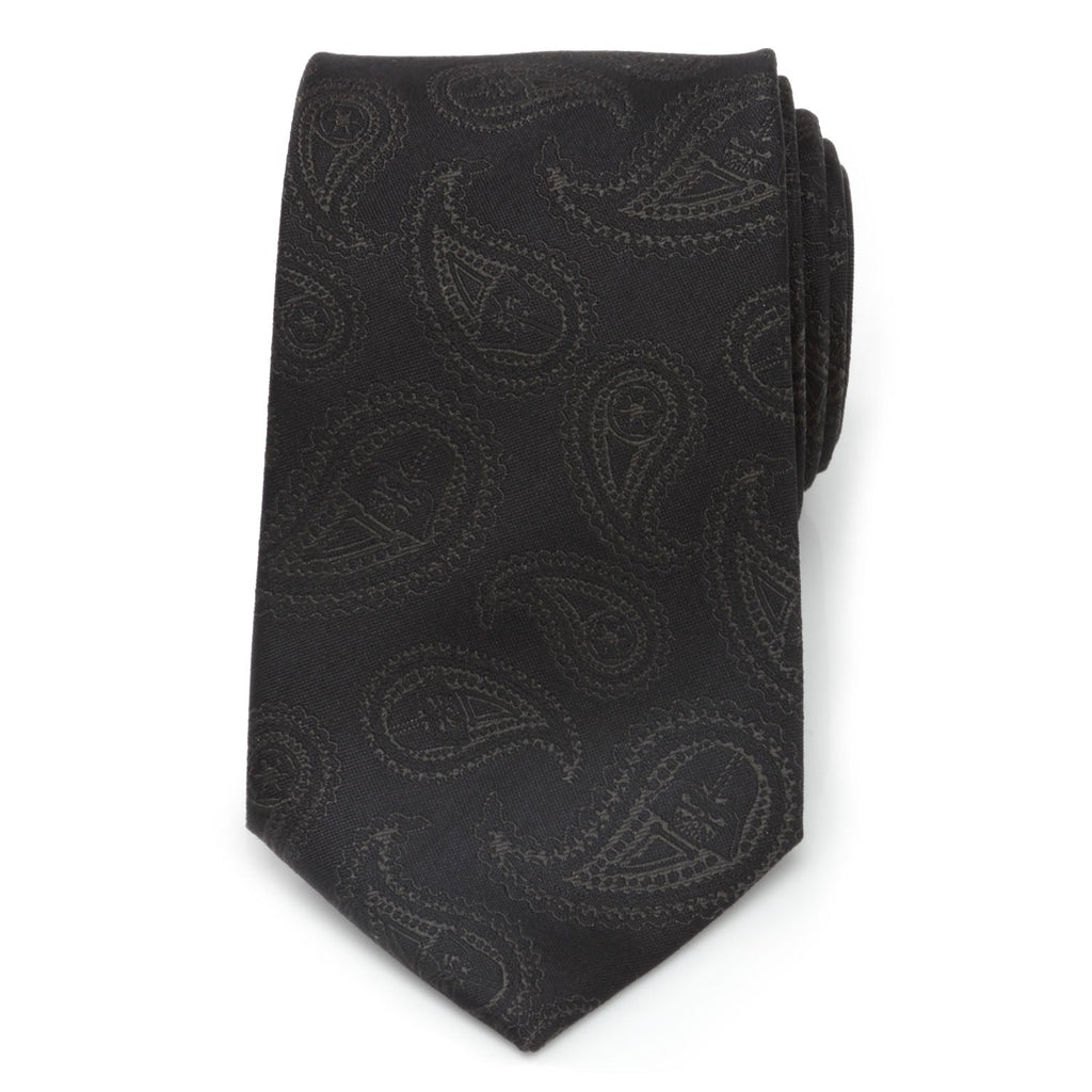 Star Wars Darth Vader Paisley Silk Necktie in Black - Image 3