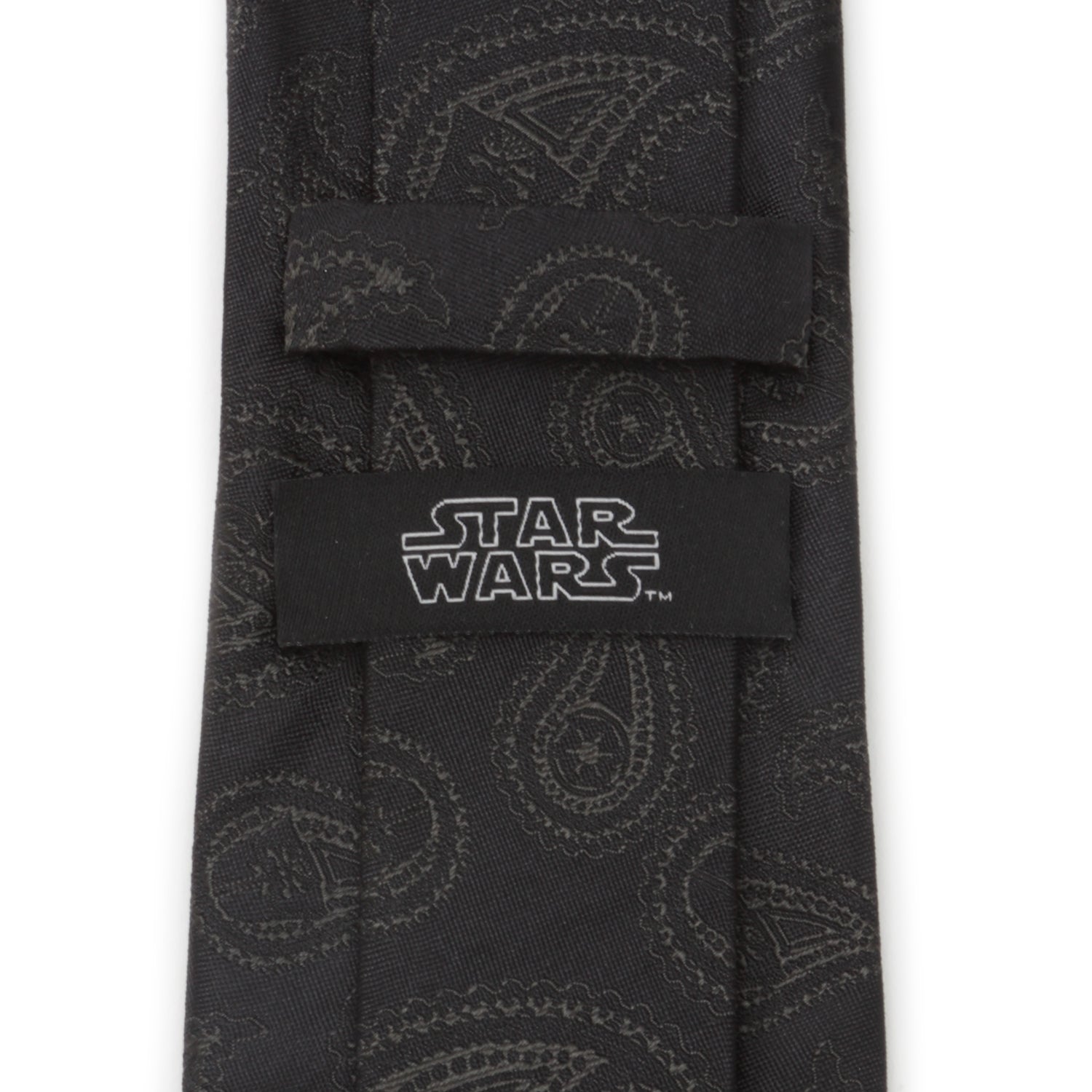 Star Wars Darth Vader Paisley Silk Necktie in Black - Image 4